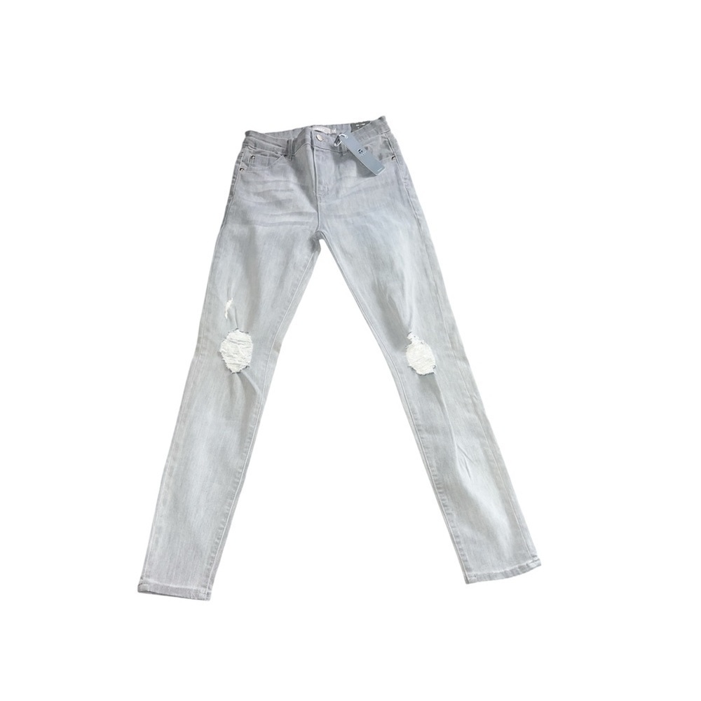 Tractr Gray Denim Distressed Skinny Jeans. NWT (14)